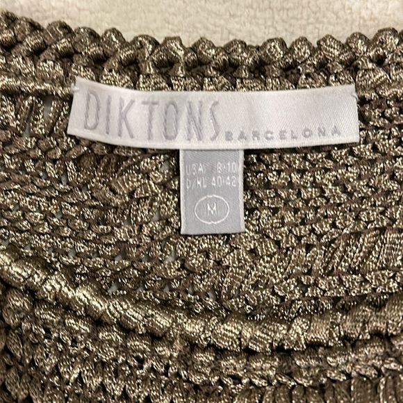 EUC like new brown Diktons knit dress size medium 8/10 - Picture 3 of 9